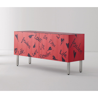 Bruno Longoni and Romeo Gigli Credenza Intarsia Freedom