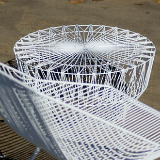 Bend Seating Drum Table Stool