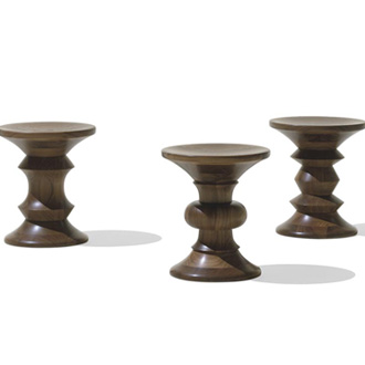 Charles Eames and Ray Eames Eames Walnut Stools