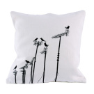 Charlene Mullen Sparrows On Aerials Cushion