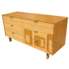 James Sanderson and Michael Iannone Green Mod: Midcentury Inlay Long Dresser