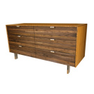 James Sanderson and Michael Iannone Green Mod Wood Stripe Tall Dresser