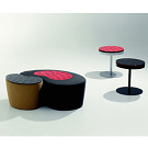Kaori Shiina Cube Pouf and Navy Table